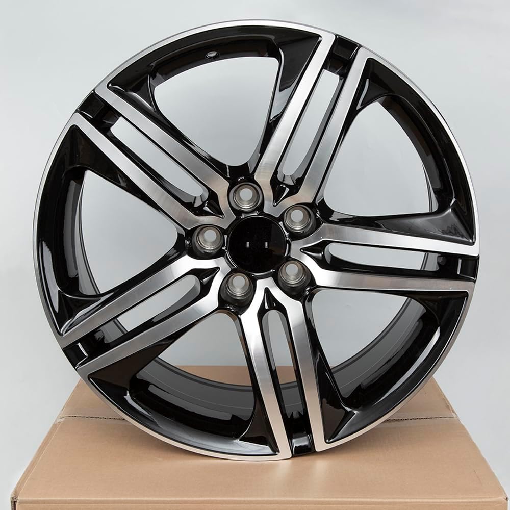 New 19x8in Aluminum Alloy Wheel Rim for Honda Accord Sport 2016 2017 19 inch rims Machined Black Direct Replacement Car Rim (one)