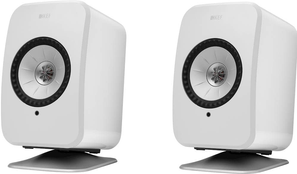 KEF - LSXP Speaker Stands (2-Pack) - Silver
