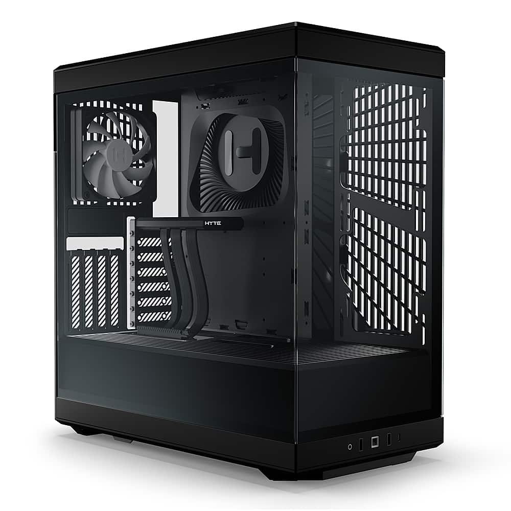 HYTE - Y40 ATX Mid-Tower Case with PCIe 4.0 Riser Cable - Black