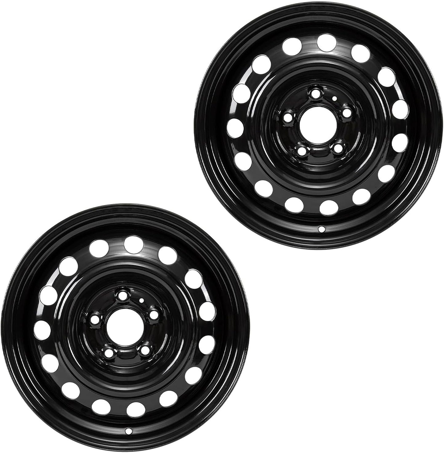 New 16 Inch Painted Black Steel Wheel Rim for Kia Soul 2020 2021 2022 2023 2024 16x6.5" Single Replacement Car Wheel Rims (2)