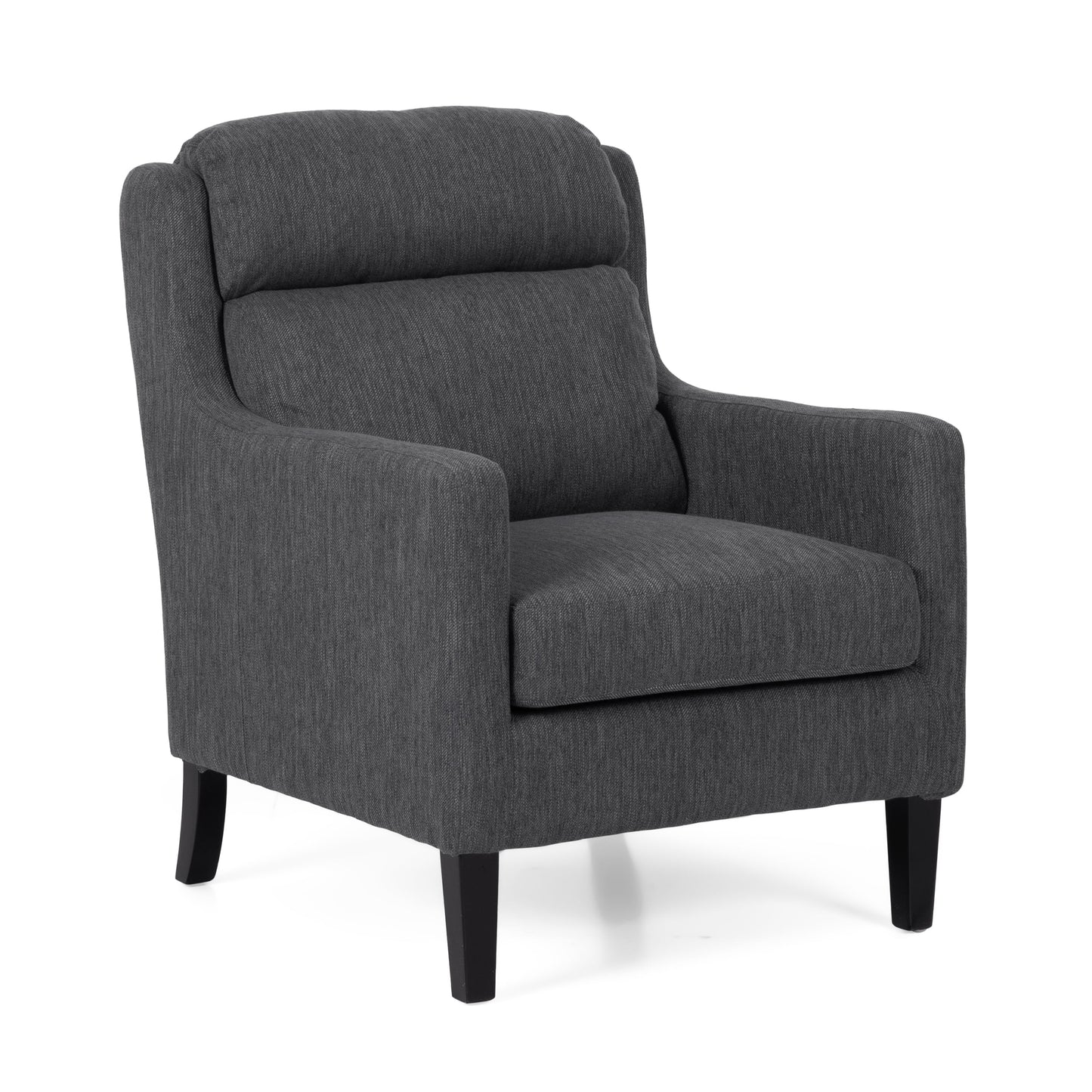 Noble House Adeel Faux Leather Club Chair, Dark Brown