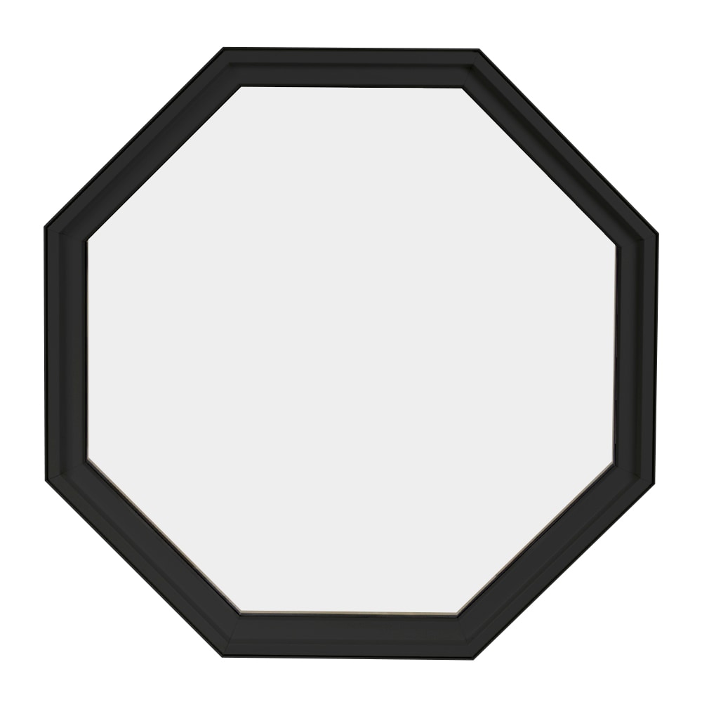 FrontLine Bldg. Products 24-in x 24-in Bronze Octagon Accent Window