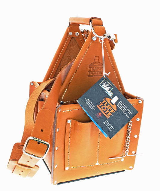 IDEAL Tan Leather 10.75-in Electrician's Tote 35-975