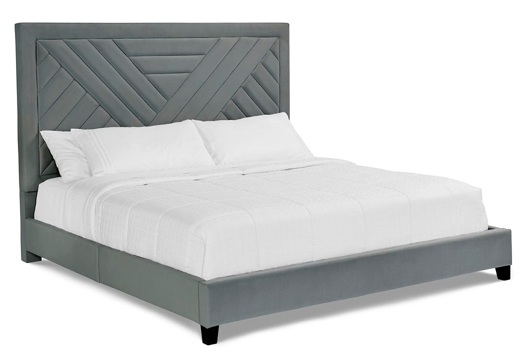 Lane Furniture Omni Charcoal Queen Wood Upholstered Bed