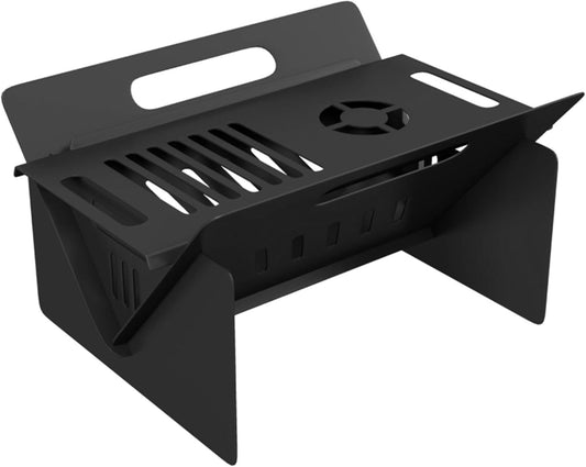 Outdoor Fire Pit 3-in-1 with Stove and Coffee Table, Portable and Easy No-Tool Assembly, Includes Waterproof Carry Bag for Camping, Backyard and Patio Use