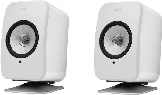 KEF - LSXP Speaker Stands (2-Pack) - Silver