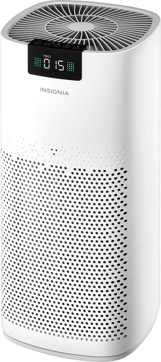 Insignia - 375 Sq. Ft. HEPA Air Purifier - White