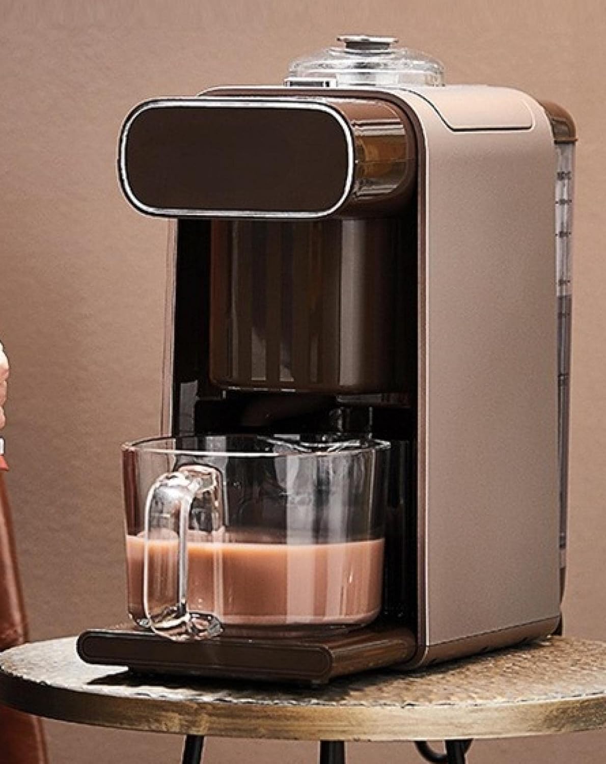 [Joyoung DJ10U-K1] Fully Automatic and Self Cleaning Soy Milk Maker (Coffee Brown)