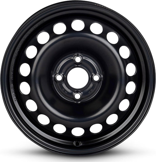 For 2009-2011 Chevrolet Aveo 15 Inch Painted Black Rim - OE Direct Replacement - Road Ready Car Wheel