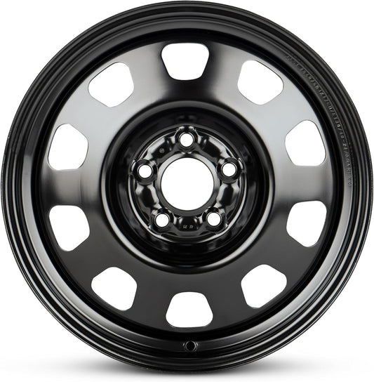 For 11-15 Hyundai Sonata 17 Inch Black Steel Rim - OE Direct Replacement - Road Ready Car Wheel