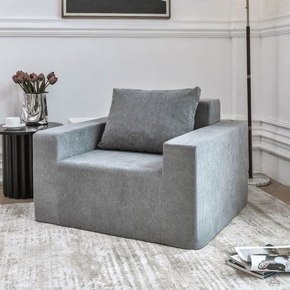 Combination Sofa Chair,High Rebound Density Sponge Sofa Couch, Large Bean Bag Sofa for Living room Bedroom Gaming Room,White