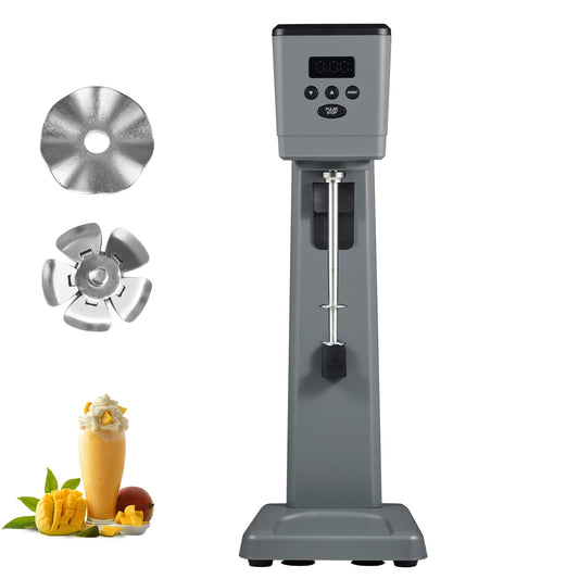 KFFKFF Milkshake Creator, 375W Power, Single Spindle Beverage Mixing Unit, Smart LED Microswitch, 3-Speed Functionality, Includes 820 ml Metal Cup