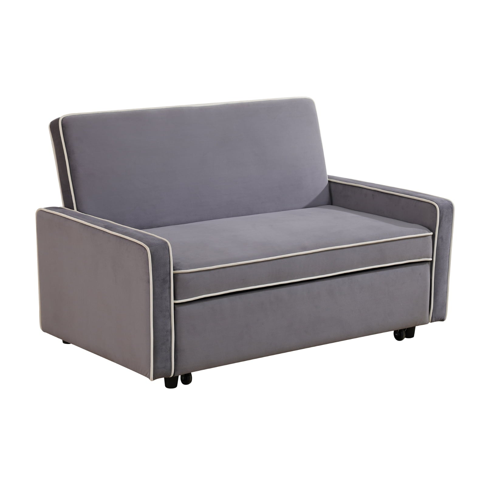 LightGray Microfiber Flannel Living Room Sofabed Comfort apartment Combination sofa bed suitable for living room