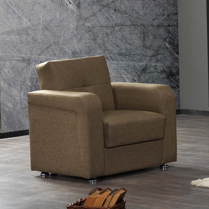 Ottomanson Symphony Upholstered Storage Ottoman, Gray